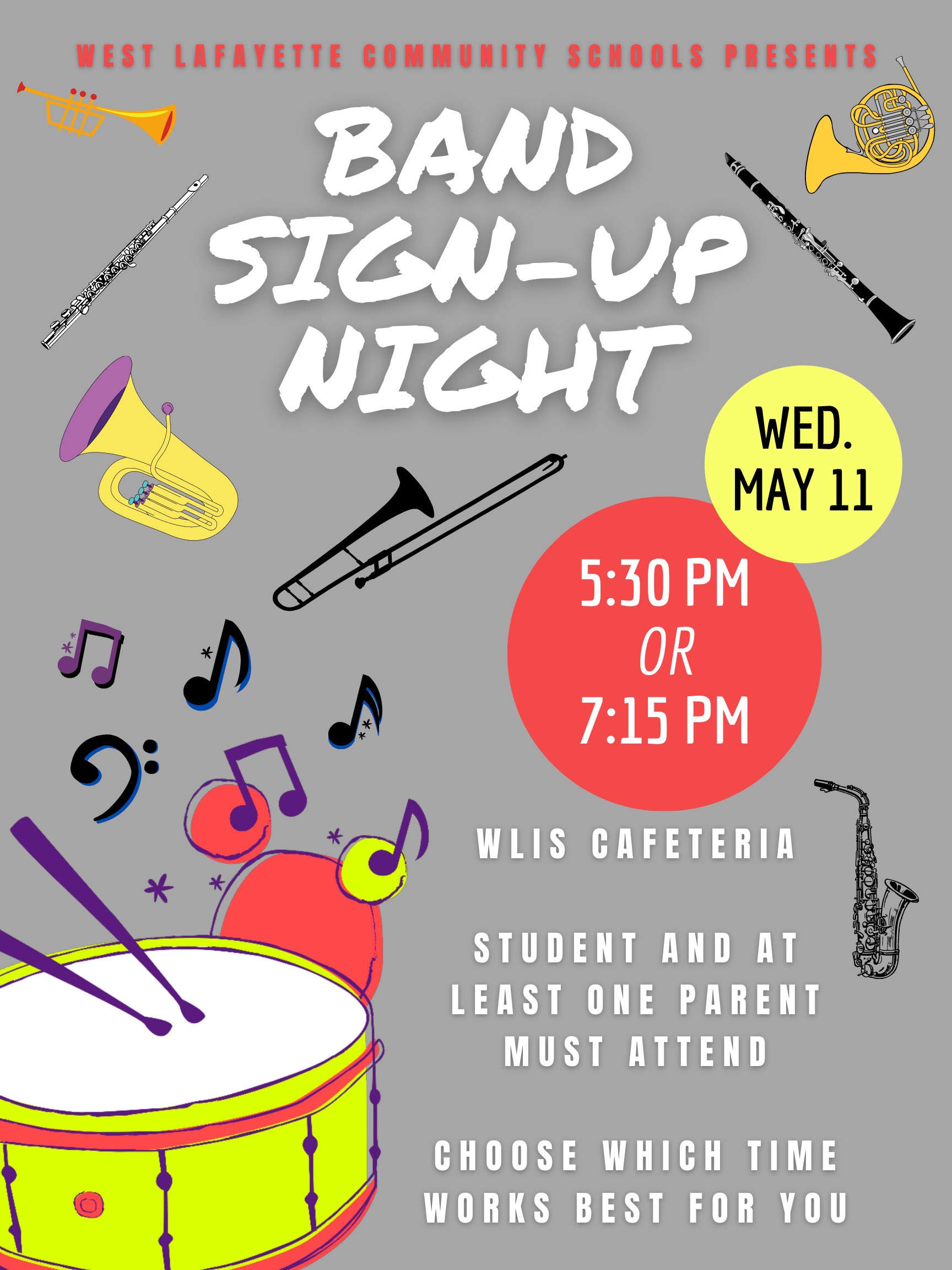 Band Sign Up Night Flyer